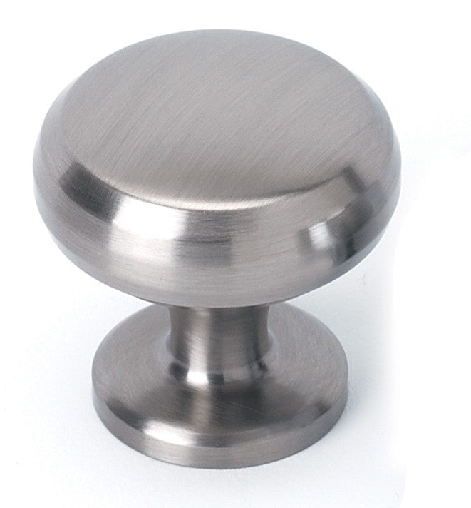 Modern Satin Nickel Knob 1"