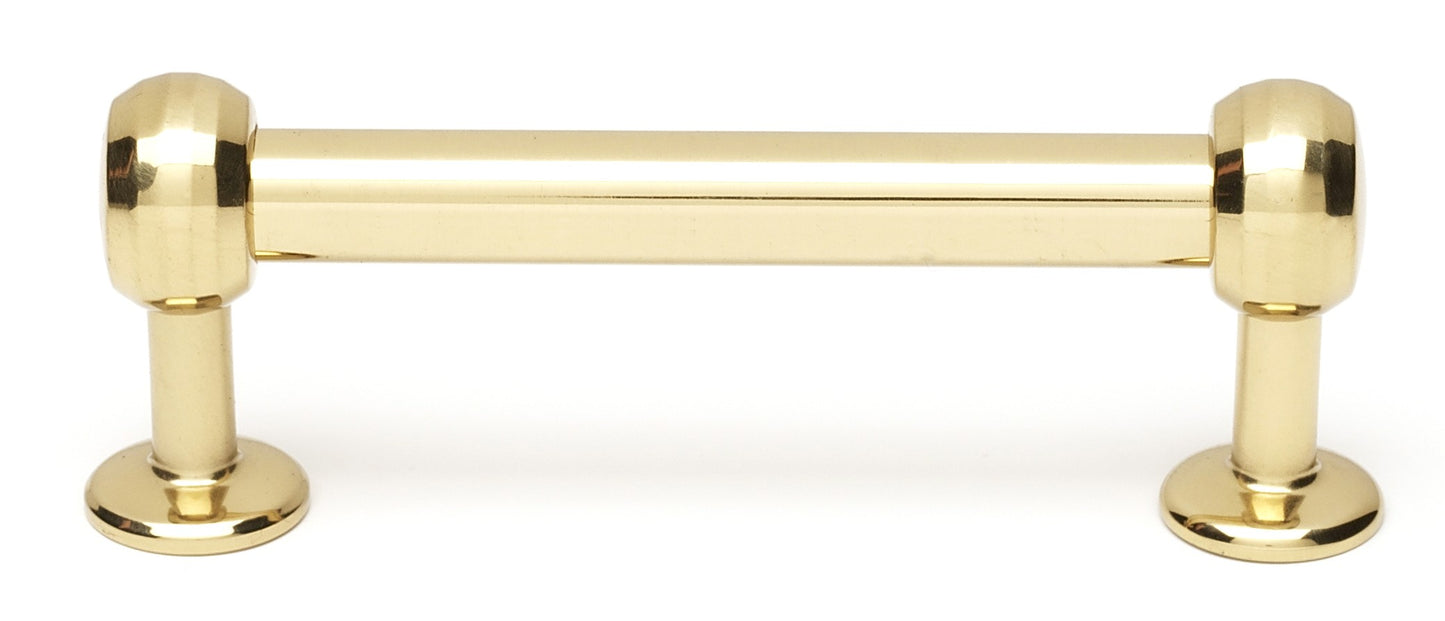 Modern Polished Brass Pull 3"