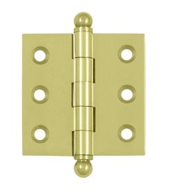 Un-lacquered Brass 2"X 2" Cabinet Hinge