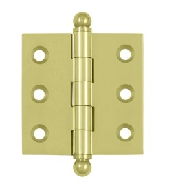 Un-lacquered Brass 2 1/12"X 1 11/16" Cabinet Hinge
