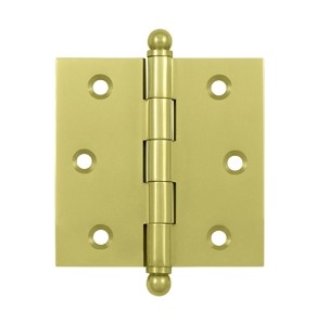 Un-lacquered Brass 2 1/2"X 2 1/2" Cabinet Hinge