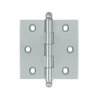 Chrome 3"X 2 1/2" Cabinet Hinge