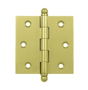 Un-lacquered Brass 3"X 2" Cabinet Hinge