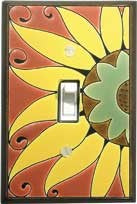 Sunflower Single Toggle Switch Plate