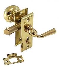 Annapolis Screen Door Lock Polished Brass