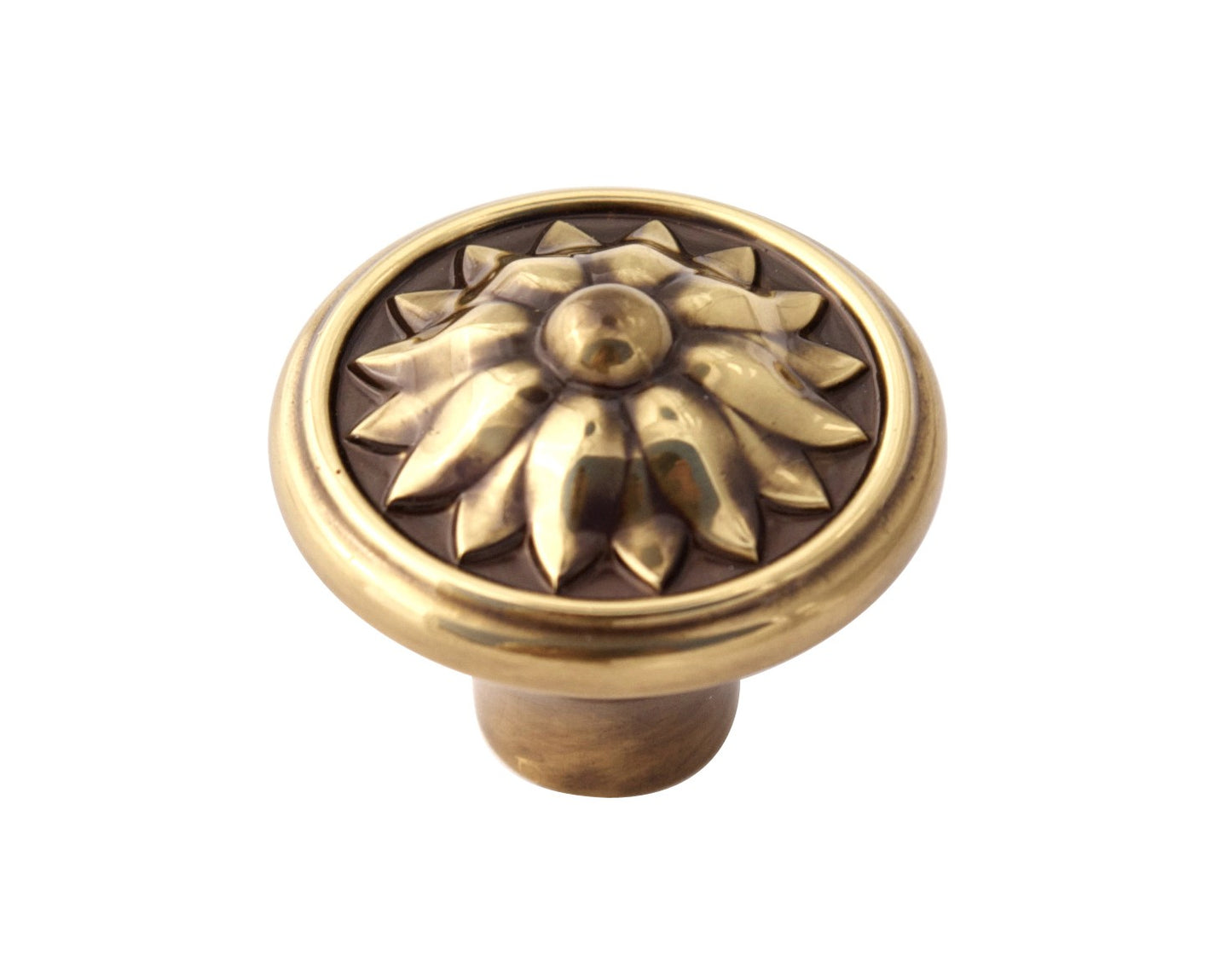 Polished Antique Decorative Knob 1.25"