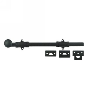 12" Surface Bolt in Matte Black