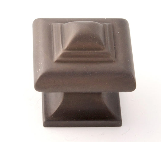 Square Chocolate Bronze Knob