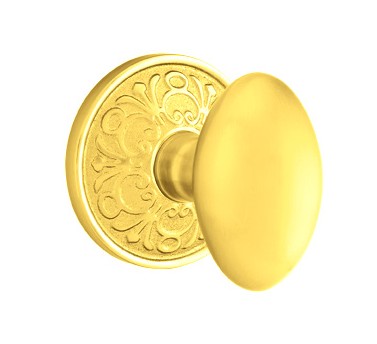 No. 1003 Door Knob (ORN) Polished Brass