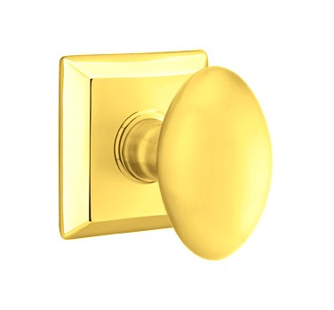 No. 1003 Door Knob (SQR) Polished Brass