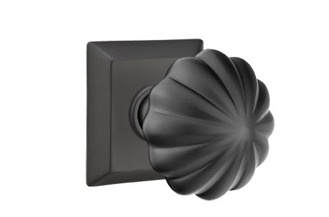 No. 1004 Door Knob (SQR) Flat Black