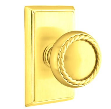 No. 1010 Door Knob (RCT) Polished Brass