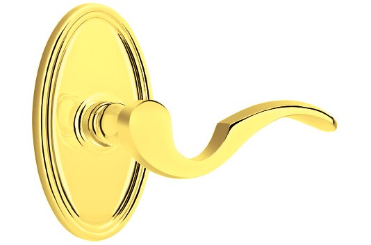 No. 5000 Door Lever (OVL) Polished Brass
