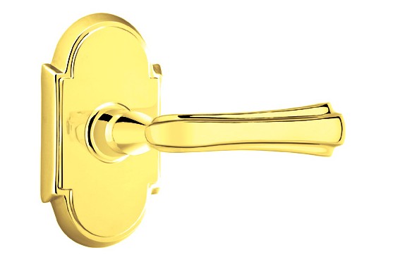 No. 5009 Door Lever (ARC) Polished Brass