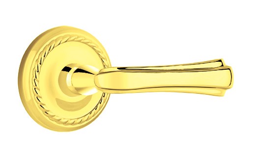 No. 5009 Door Lever (RPD) Polished Brass