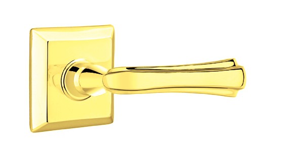 No. 5009 Door Lever (SQR) Polished Brass