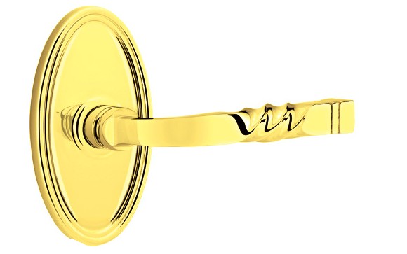 No. 5010 Door Lever (OVL) Polished Brass