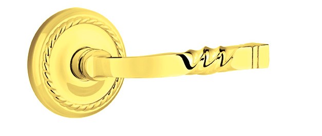 No. 5010 Door Lever (RPD) Polished Brass