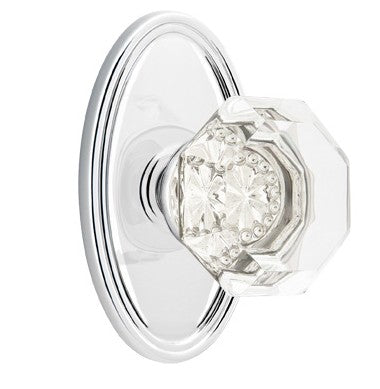 No. 1028 Door Knob (OVL) Polished Chrome