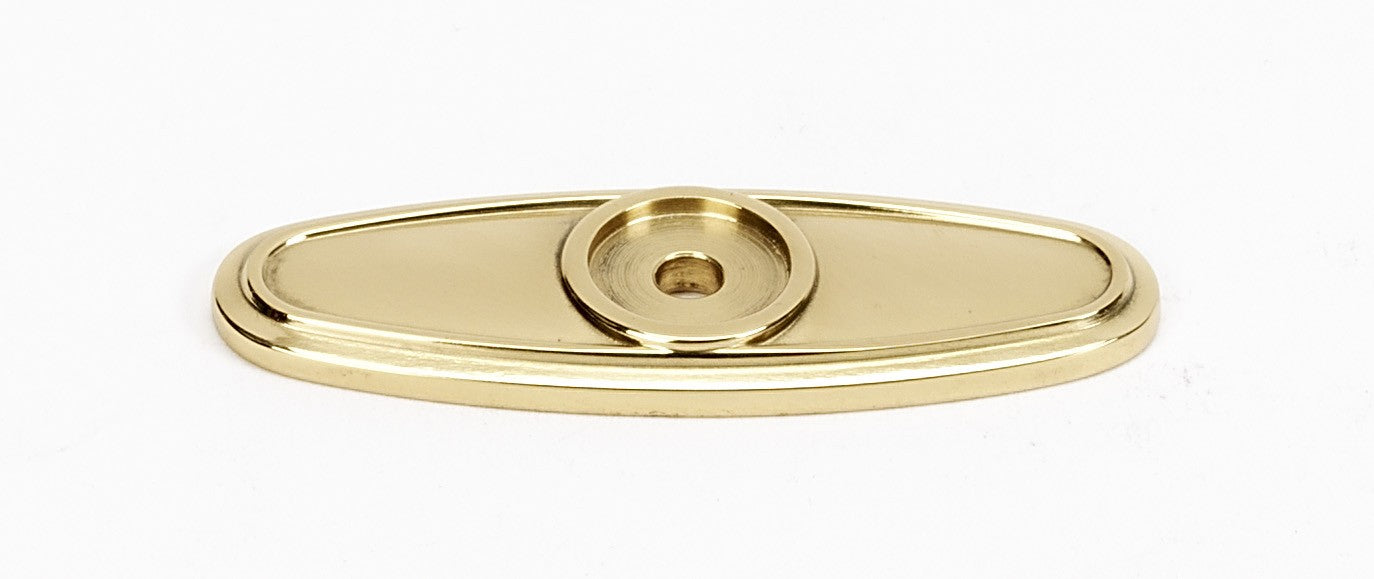 Polished Brass Oval Backplate