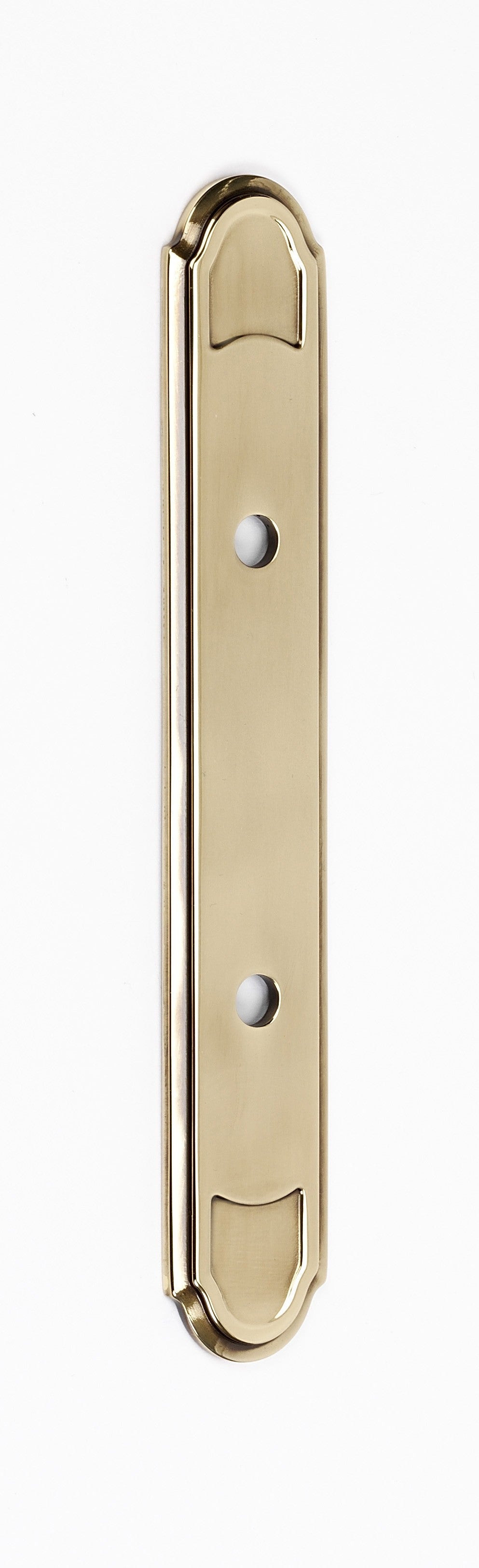 Polished Antique Pull Backplate 3"