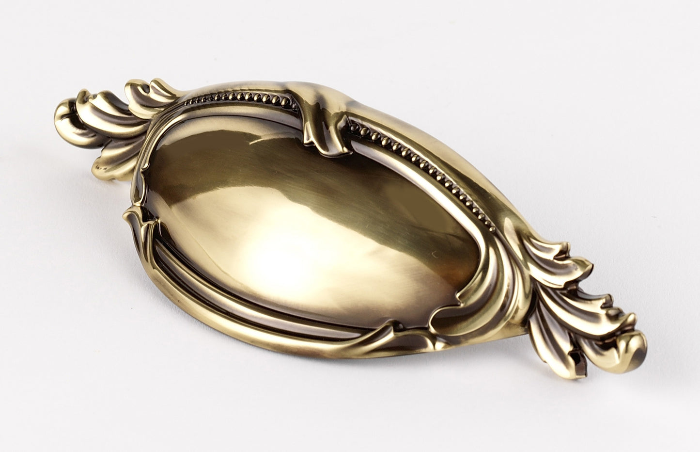 Polished Antique Hickory Cup Pull 4"