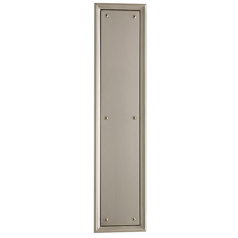 15" Door Push Plate in Satin Nickel 001-118